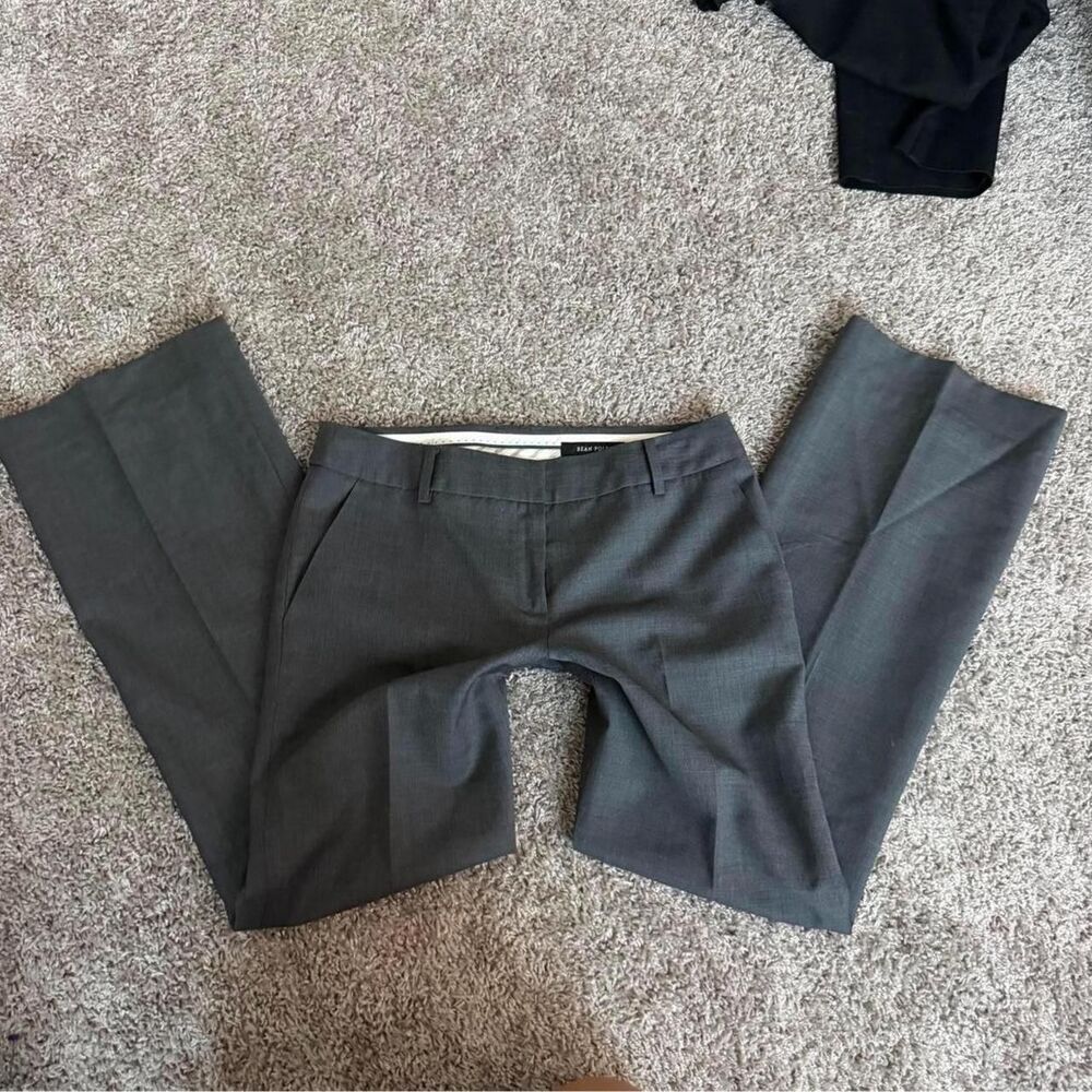 Bean Pole black low rise trouser pants